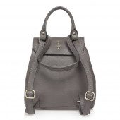 Rucsac dama din piele naturala DiAmanti Umberto Grigio-Taupe